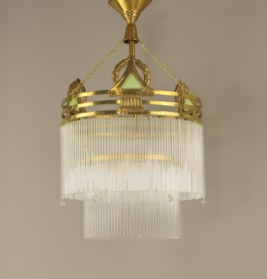 Viennese Art Deco Café Hanging Lamp, 1920s-KDB-1804697