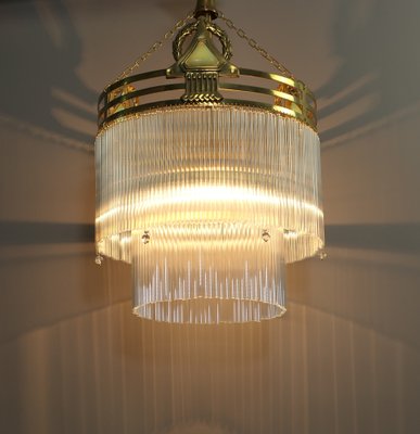 Viennese Art Deco Café Hanging Lamp, 1920s-KDB-1804697