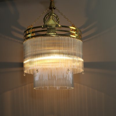 Viennese Art Deco Café Hanging Lamp, 1920s-KDB-1804697