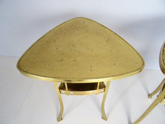 Viennese Art Nouveau Side Table in Brass-FPY-1294978