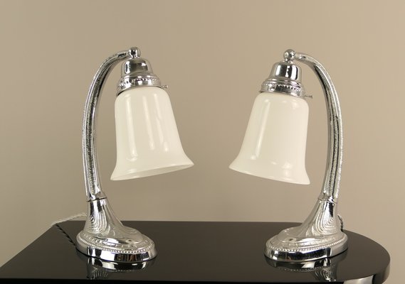 Viennese Bedside Lamps, 1910s, Set of 2-KDB-1720760