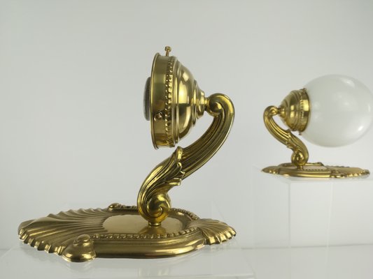 Viennese Brass Wall Lamps, Set of 2-KDB-1299693