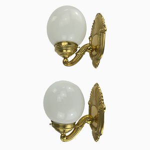 Viennese Brass Wall Lamps, Set of 2-KDB-1299693