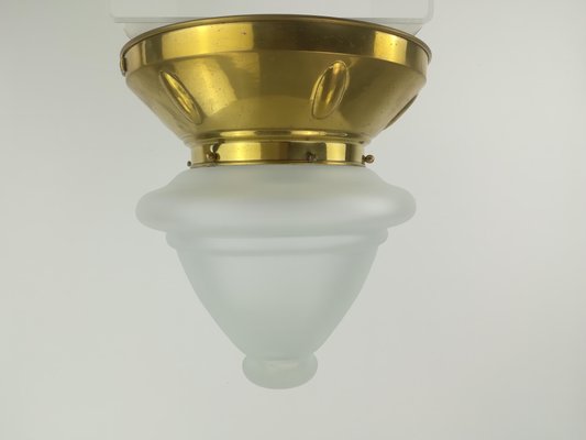 Viennese Ceiling Lamp with Oral Blades, 1920s-KDB-1417141