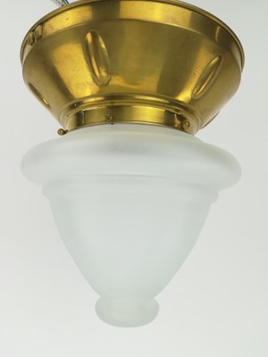 Viennese Ceiling Lamp with Oral Blades, 1920s-KDB-1417141