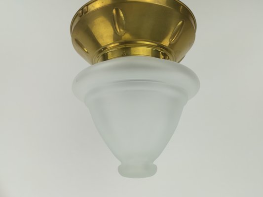 Viennese Ceiling Lamp with Oral Blades, 1920s-KDB-1417141