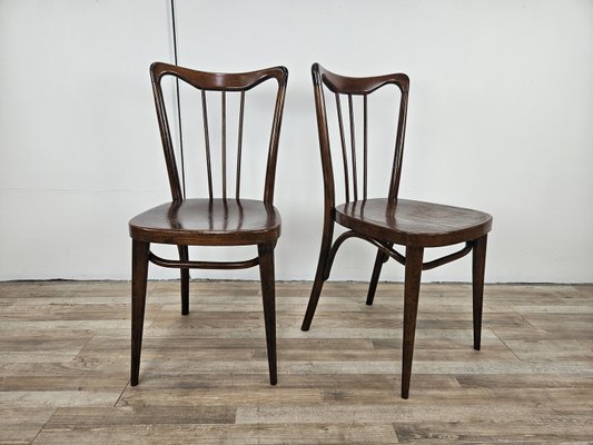 Viennese Chairs in Bent Beech, 1920, Set of 2-ZUW-2021544