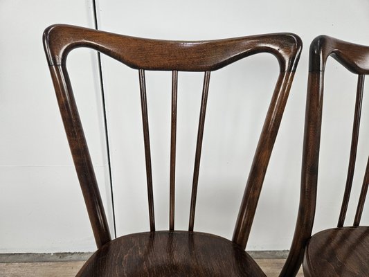 Viennese Chairs in Bent Beech, 1920, Set of 2-ZUW-2021544