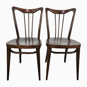 Viennese Chairs in Bent Beech, 1920, Set of 2-ZUW-2021544