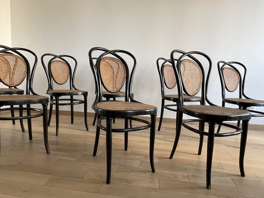 Viennese Chairs N.33 by J & J Kohn, 1900, Set of 8-OTV-1093292