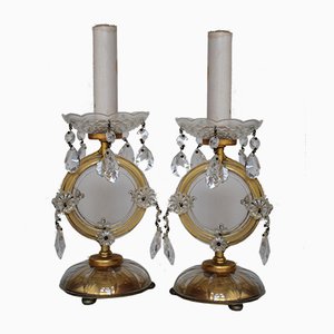 Viennese Crystal Glass Table Lamps from Lobmeyr, 1950s, Set of 2-VA-743510