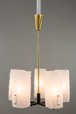 Viennese Frosted Glass Chandelier by J.T. Kalmar, 1960s-SPD-844633