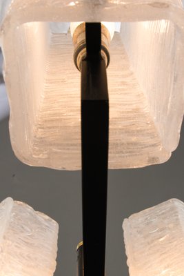 Viennese Frosted Glass Chandelier by J.T. Kalmar, 1960s-SPD-844633