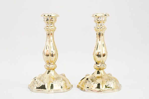 Viennese Jugendstil Candle Holders, 1907, Set of 2-SPD-1105299