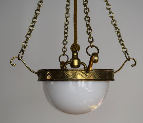 Viennese Secession Ceiling Lamp by Josef Hoffmann, 1890s-VA-1785668