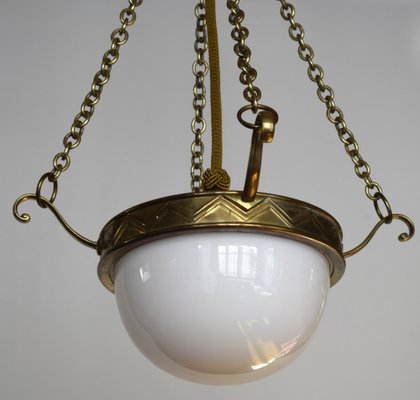 Viennese Secession Ceiling Lamp by Josef Hoffmann, 1890s-VA-1785668