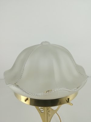 Viennese Table Lamp with Glass Shade, 1930s-KDB-1293054