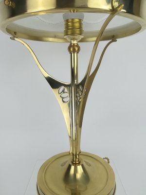 Viennese Table Lamp with Glass Shade, 1930s-KDB-1293054