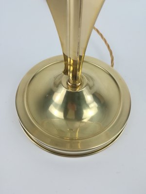 Viennese Table Lamp with Glass Shade, 1930s-KDB-1293054