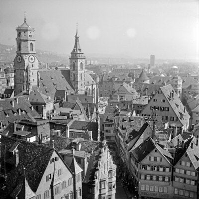 View From City Hall Belfry to Old City, Stuttgart Germany, 1935-DYV-988164