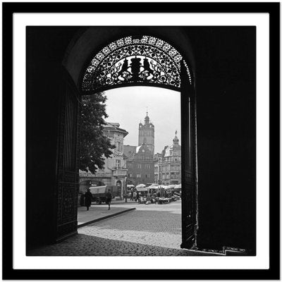 View Gate Residence Castle to Main Market Darmstadt, Germany, 1938, Printed 2021-DYV-997890