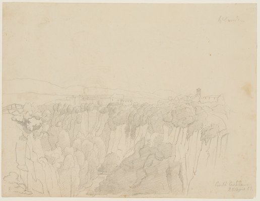 View of Civita Castellana, 1857, Pencil-OJR-1273333