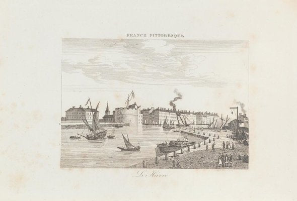 View of Le Havre, Original Lithograph, 19th Century-ZCI-898575