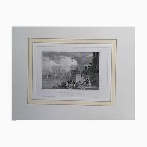 View of Santa Maria Della Salute, Original Lithograph on Paper, 19th Century-ZCI-942601