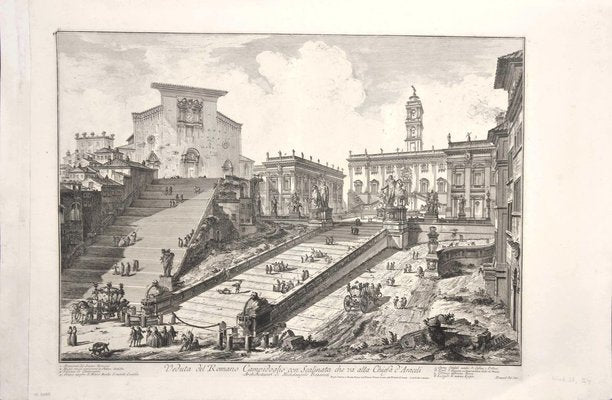 View of the Capitoline Hill - Etching by G. B. Piranesi - 1775 1775-ZCI-759270