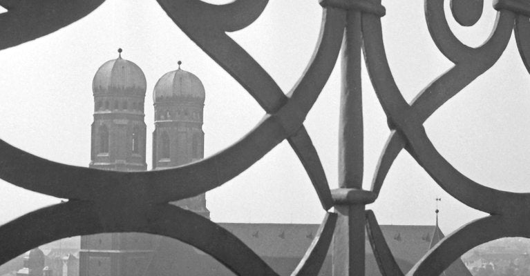 View to Munich Frauenkirche Church with Railing, Germany 1938-DYV-988707