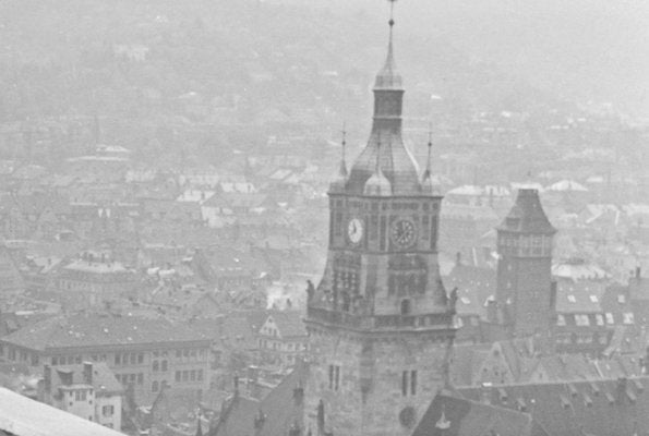 View to Stuttgart City Hall, Germany, 1935-DYV-988152