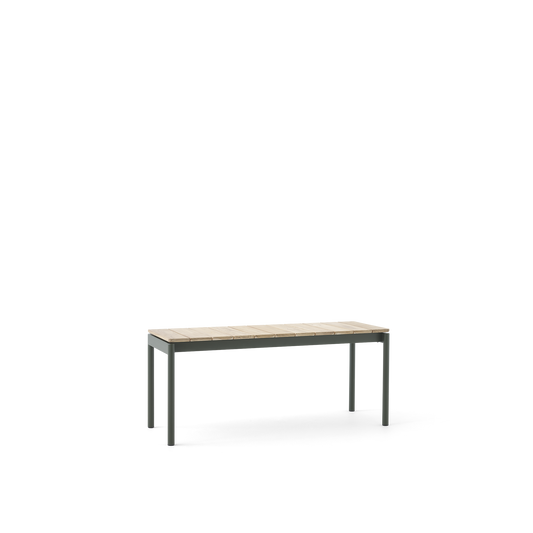 Ville AV27 Outdoor Bench Small 110x40 by &tradition #Bronze Green