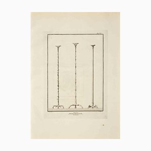 Vincenzo Aloja, Ancient Roman Fresco Herculaneum, Original Etching, 18th Century-ZCI-1422487