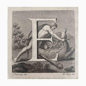 Vincenzo Aloja, Antiquities of Herculaneum: Letter E, Etching, 18th Century-ZCI-2024904