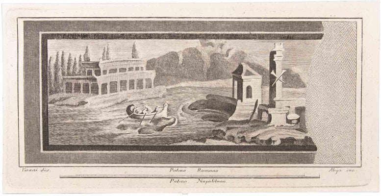 Vincenzo Aloja, Seascape, Etching, 18th Century-ZCI-1760600