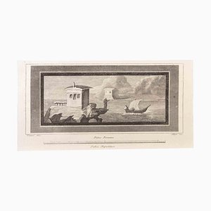 Vincenzo Aloja, Seascape, Etching, 18th Century-ZCI-1760597