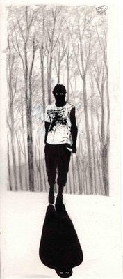 Vincenzo Bizzarri, Murderer in the Woods, Ink Drawing, 2013-ZCI-1762220