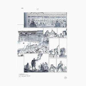 Vincenzo Bizzarri, Pickets in Versailles, Comic Illustration, 2019-ZCI-1762202