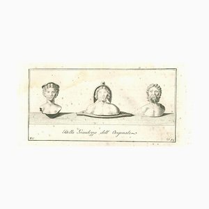 Vincenzo Campana, Ancient Roman Statues, Original Etching, 18th Century-ZCI-2029639