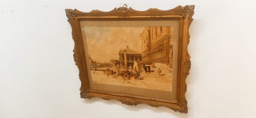 Vincenzo Caprile, Venice, 1800s, Oil on Canvas, Framed-QLH-1742637