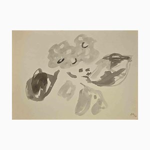 Vincenzo Gatti, Abstract Composition, Watercolor on Paper, 1957-ZCI-1342860