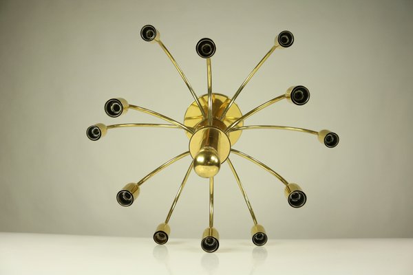 Vintage 12-Light Chandelier by Gaetano Sciolari, 1970s-FUP-919541