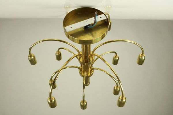 Vintage 12-Light Chandelier by Gaetano Sciolari, 1970s-FUP-919541