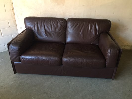 Vintage 2-Seater Brown Leather Sofa from Leolux-XQY-577316