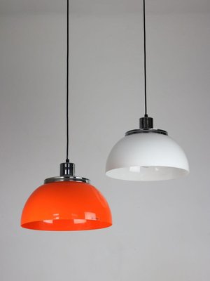 Vintage 2240 Faro Pendant Lamp by Luigi Massoni from Guzzini & Meblo, 1960s, Set of 2-HGJ-724897