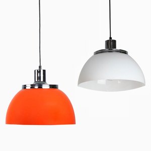 Vintage 2240 Faro Pendant Lamp by Luigi Massoni from Guzzini & Meblo, 1960s, Set of 2-HGJ-724897