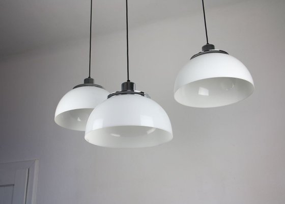 Vintage 2240 Faro Pendant Lamp by Luigi Massoni from Guzzini & Meblo, 1960s, Set of 3-HGJ-724892