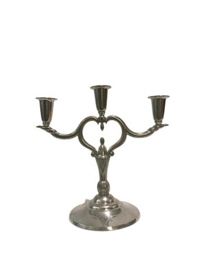 Vintage 3-Armed Pewter Candleholder from L & L Svenskt Tenn, Sweden-JKV-1795723