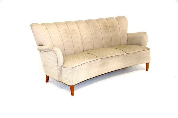 Vintage 3-Seater Sofa, Sweden, 1940s-GEK-1351174