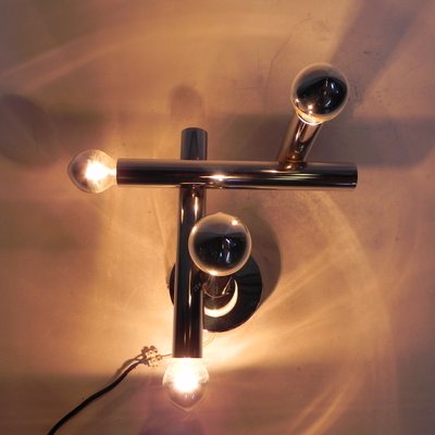 Vintage 4-Cylinder Sconce in the Style of Sciolari, 1970s-TL-630402